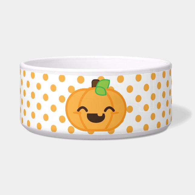 Écuelle Kawaii Jack O Lanern Citrouille Dog Bowl