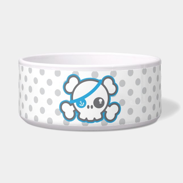 Écuelle Kawaii Pirate Skull Dog Bowl (Devant)
