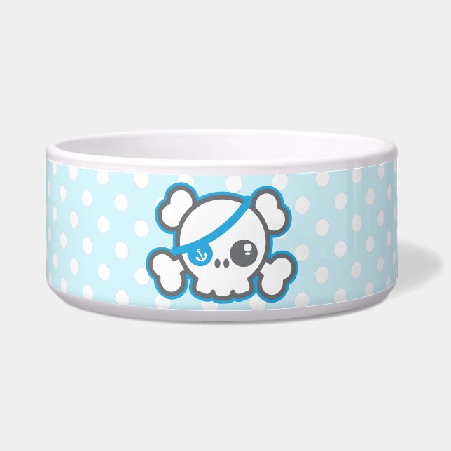 Écuelle Kawaii Pirate Skull Dog Bowl (Devant)