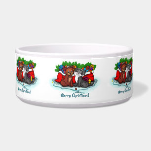 Écuelle Kitty et chiot, Happy XMas