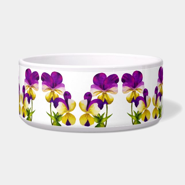 Écuelle 'La fête du Pansy' sur un bol de salade (Devant)