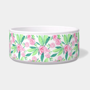 Écuelle La Rosa Aquarelle Motif Floral Pet Bowl