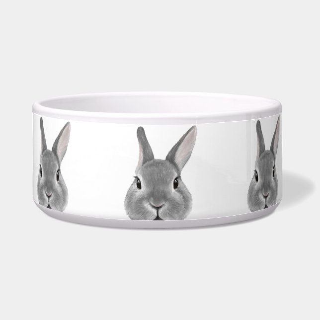Écuelle Lapin nain du Pays-Bas Alimentation grise (Devant)