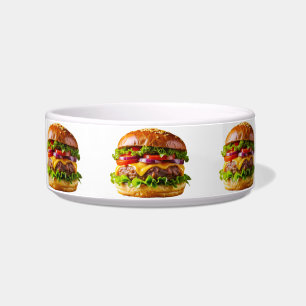 Écuelle Le cheeseburger appétissant de SlipperyJoe crousti