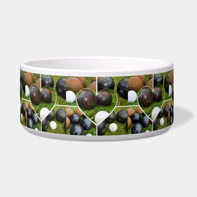 Écuelle Le Coeur des Bowles de Pelouse : Un Collage Photo  (Devant)