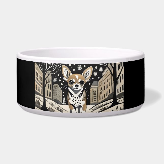 Écuelle Le designer Chihuahua dans le City Dinner Bowl (Devant)