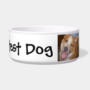 Écuelle Le meilleur chien avec son nom et sa photo