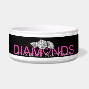 Écuelle Les DIAMANTS sont un meilleur ami de filles