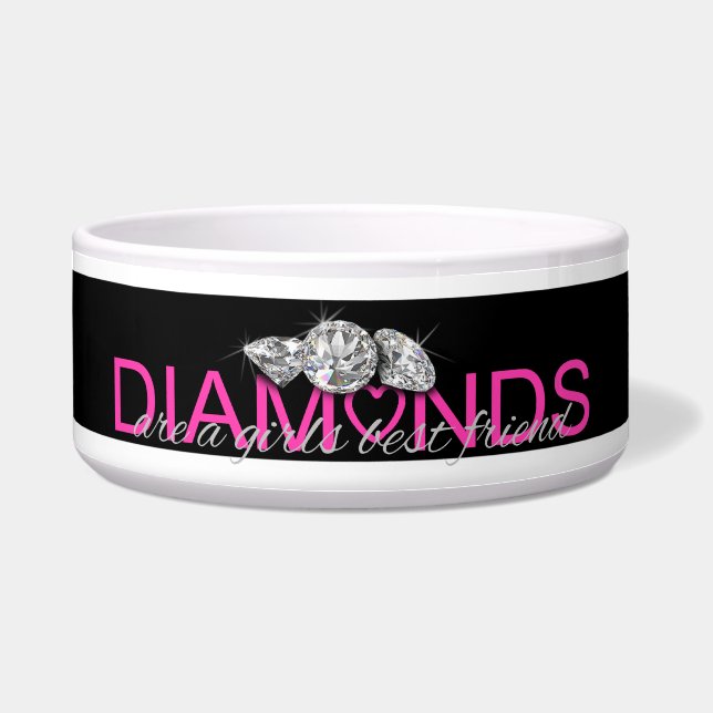 Écuelle Les DIAMANTS sont un meilleur ami de filles (Devant)