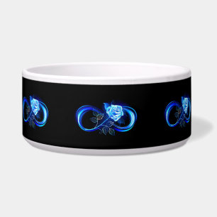Écuelle L'infini lumineux avec une rose bleue