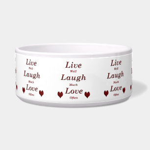 Écuelle Live Laugh Love