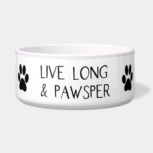 Écuelle Longs empreintes de pattes vivants de Pawsper | (Devant)