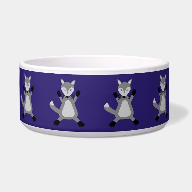 Écuelle Loup de Halloween Mignon et Effrayant (Devant)