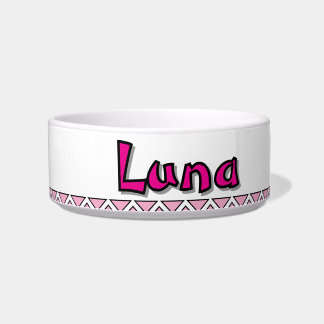 ÉCUELLE "LUNA" - PERSONALIZED CERAMIC PET BOWL