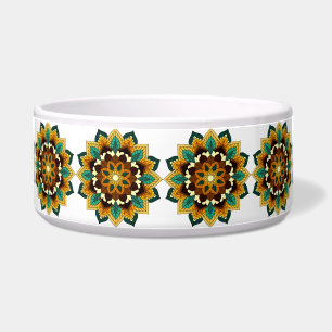 Écuelle Mandala Motif 2002 en jaune et bronzette
