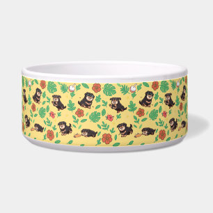 Écuelle Mangeoire pour chien Rottweiler avec Kawaii floral