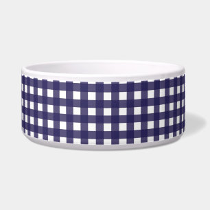 Écuelle Marine et En vichy blanche