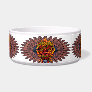 Écuelle Masque rituel du roi guerrier tribal