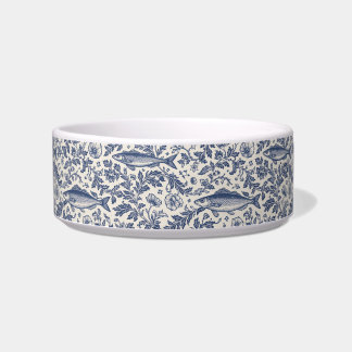Écuelle Mediterranean Sardine Chinoiserie Pet Bowl