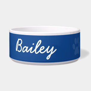 Écuelle Meilleur chien bleu personnalisé jamais et nom sur