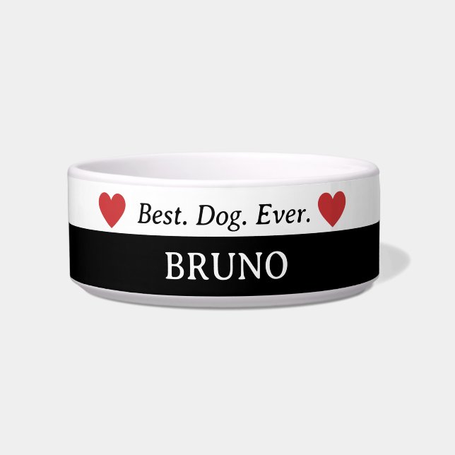 Écuelle Meilleur Chien Jamais Ceramic Chien Bowl (Devant)