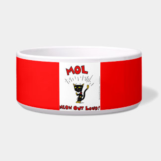 Écuelle Mel "MOL : MEOW OUD LOUD" Pet Bowl