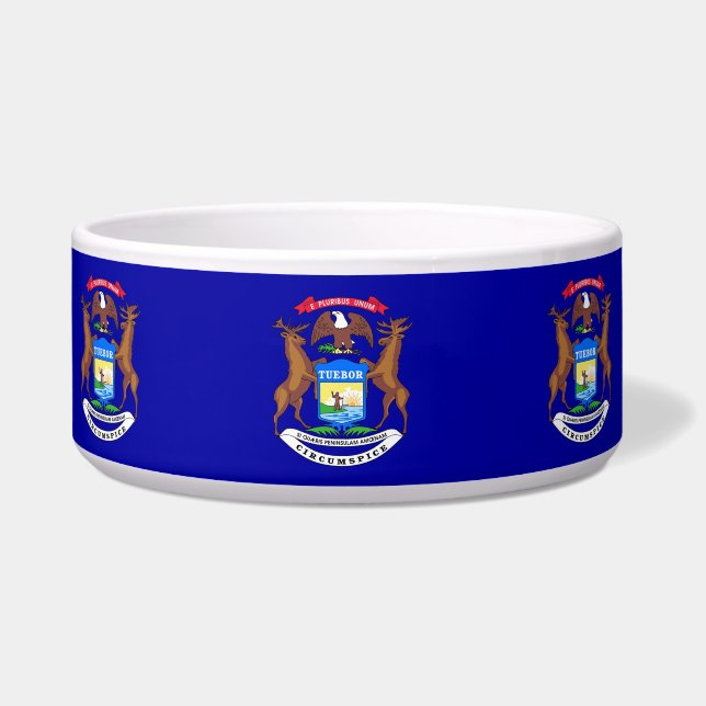 Écuelle Michigan State Flag Pet Bowl (Gauche)
