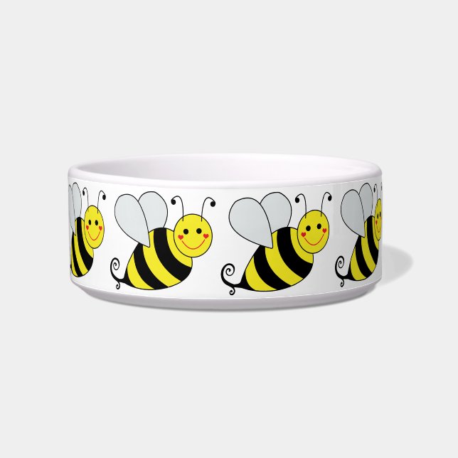 Écuelle Mignon gaffez l'abeille avec le motif (Gauche)