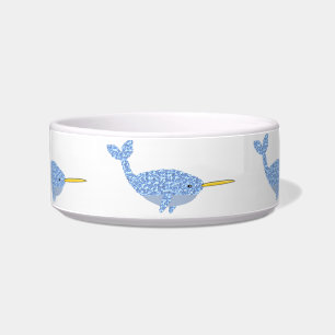 Écuelle Mignon motif de bébé narval bleu garçon
