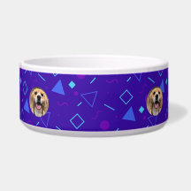 Moderne maman chien personnalisé Monogramme nourri