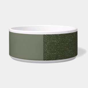 Écuelle Moderne Split Moss Green Céramique Pet Bowl - Cust