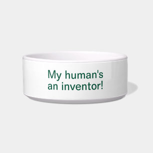 Écuelle Mon Humain est un inventeur ! -écuelle pour animau