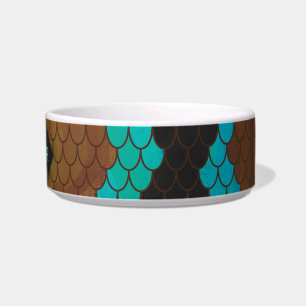Écuelle Monogramme serpent impression Brown et Turquoise