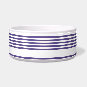 Écuelle Motif à cinq bandes Ultra violet et blanc