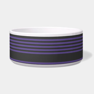Écuelle Motif à cinq bandes Ultra violet et charbon de boi