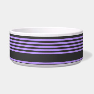 Écuelle Motif à cinq bandes violet et charbon de bois