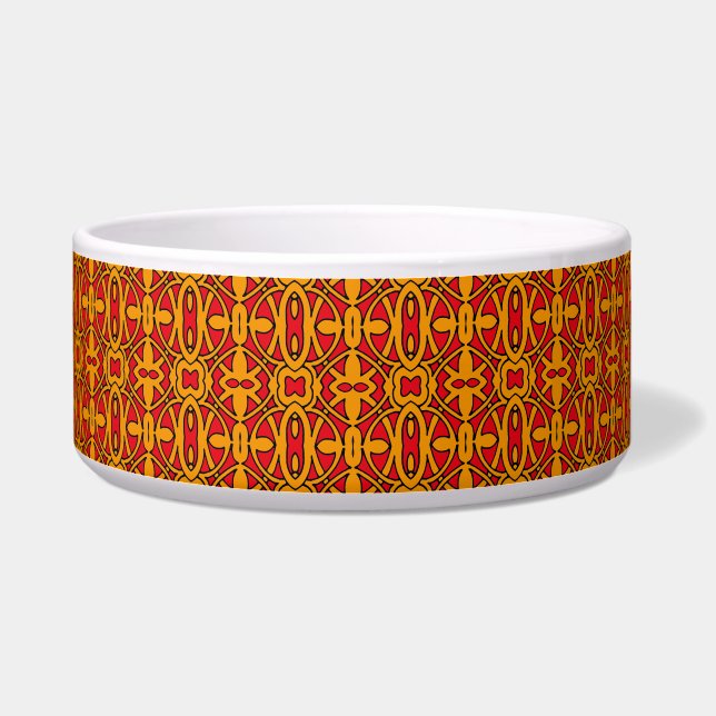 Écuelle Motif à main orange et rouge (Droite)
