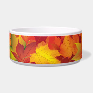 Écuelle Motif abstrait de feuille d'automne
