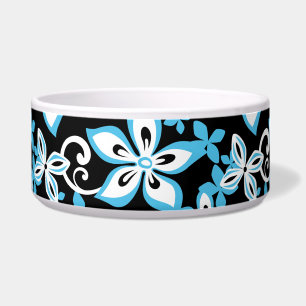 ÉCUELLE MOTIF ALOHA HAWAI NOIR/BLEU