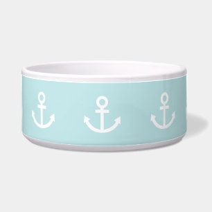Écuelle Motif Ancre Pastel Bleu et Blanc