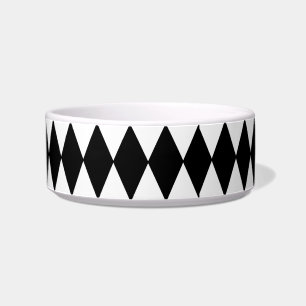 Écuelle Motif arlequin noir et blanc