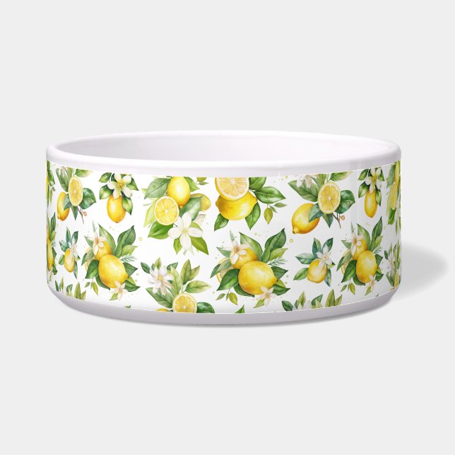 Écuelle Motif citron, Fleurs de citron, Feuilles, Citrus (Devant)
