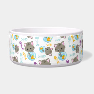 Écuelle Motif De Chats, Chats Mignons, Chatons, Poisson