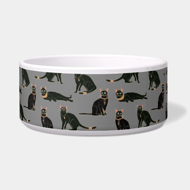 Écuelle Motif de chats égyptiens (Devant)