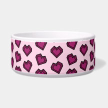 Motif de coeur rose foncé mignon Magenta