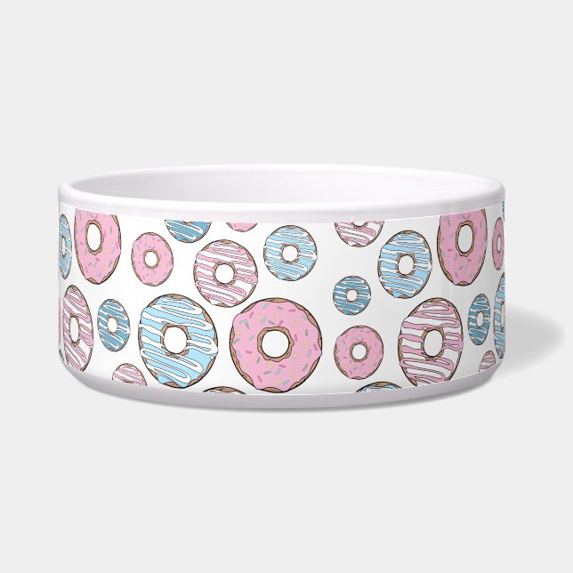 Écuelle Motif De Donuts, Donuts Roses, Donuts Bleus (Devant)