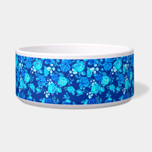 Écuelle Motif de fleurs de rose bleue classique-87600
