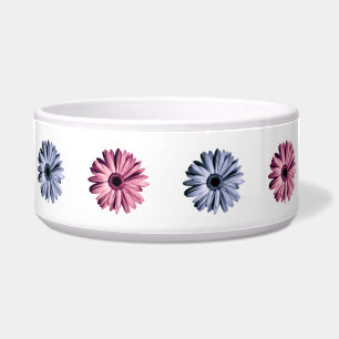 Écuelle Motif de marguerite rose et bleu