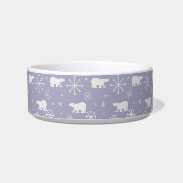 Écuelle Motif de Noël avec ours polaires et flocons de nei (Devant)