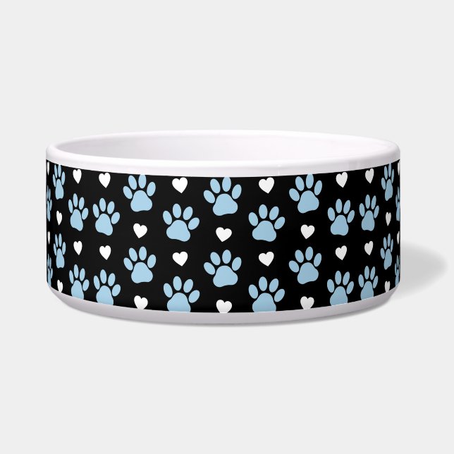Écuelle Motif de pattes, Pattes de chien, Pattes bleues, C (Devant)
